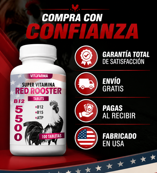 Red Rooster 5500 🐓 – Gallos más fuertes, más energía, listo para GANAR
